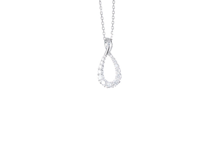 Pear Shaped Diamond Pendant