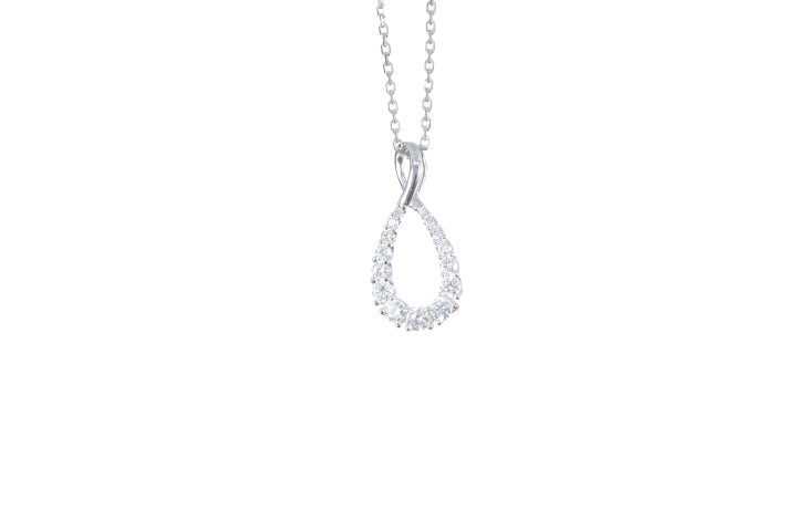 Pear Shaped Diamond Pendant