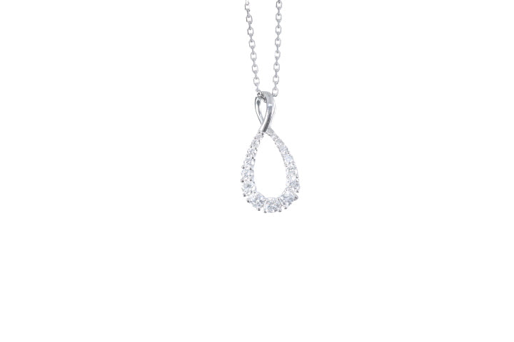 Pear Shaped Diamond Pendant