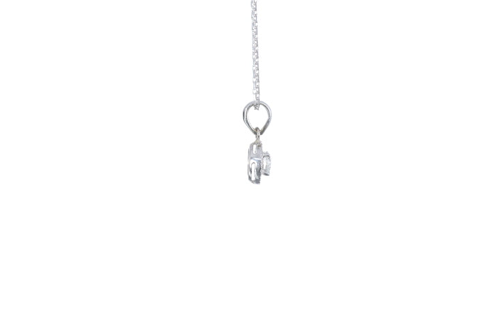Mini Diamond Halo Pendant
