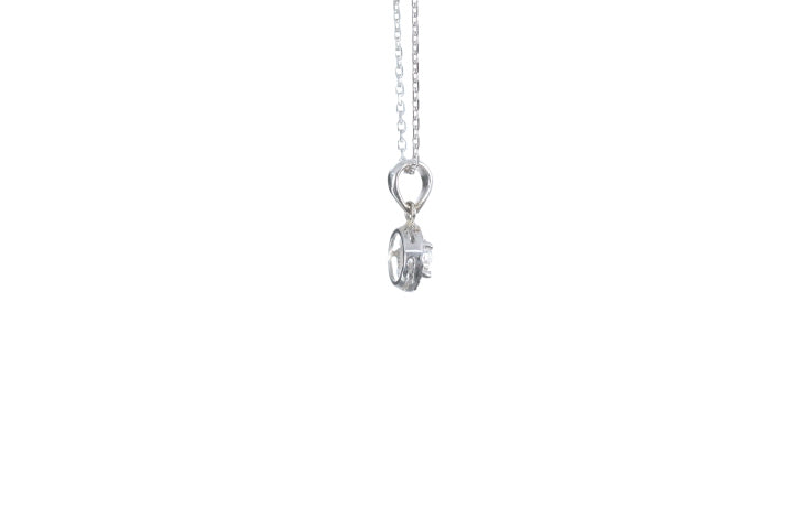 Mini Diamond Halo Pendant