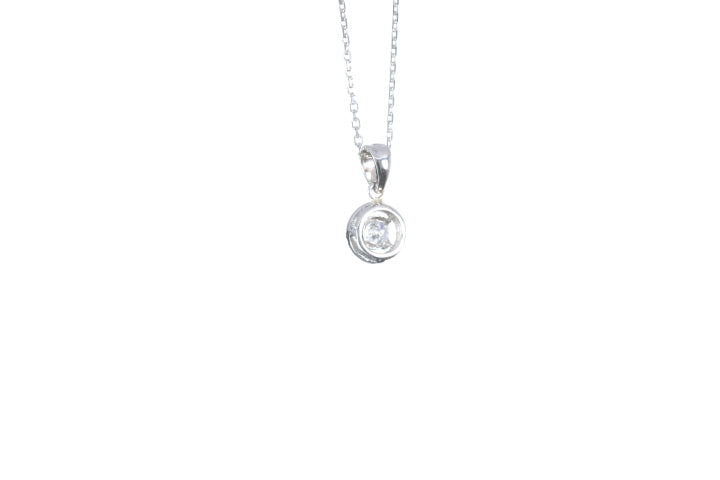 Mini Diamond Halo Pendant