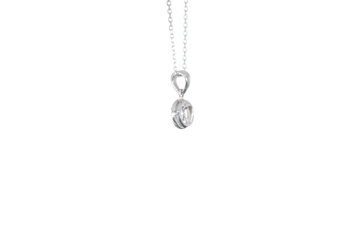 Mini Diamond Halo Pendant