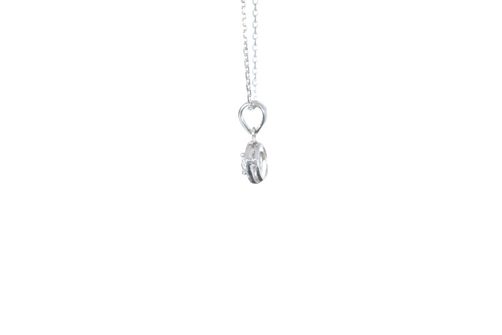 Mini Diamond Halo Pendant