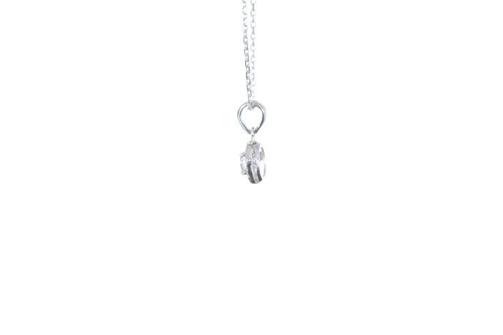 Mini Diamond Halo Pendant