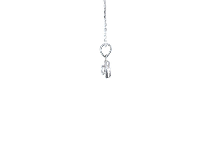 Mini Diamond Halo Pendant