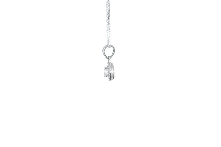 Mini Diamond Halo Pendant