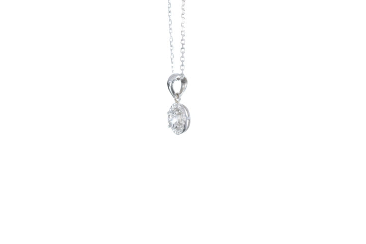Mini Diamond Halo Pendant