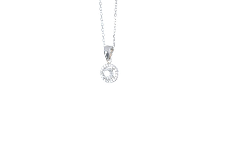 Mini Diamond Halo Pendant