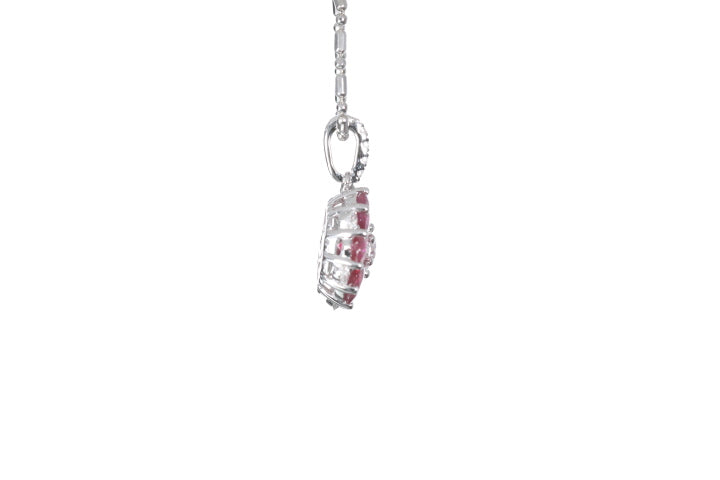 Ruby Flower Pendant
