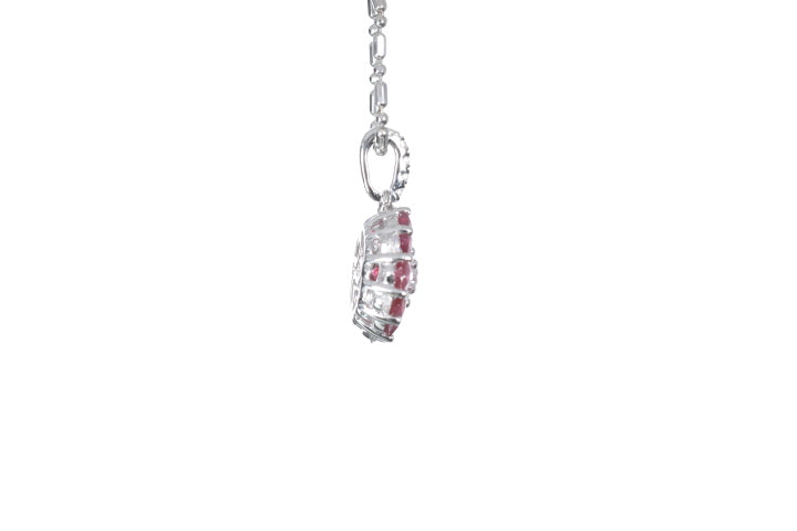 Ruby Flower Pendant