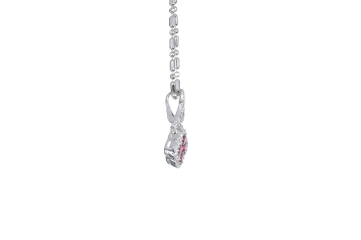 Mini Ruby and Diamond Pendant