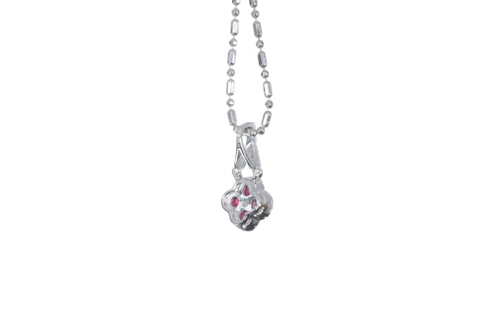 Mini Ruby and Diamond Pendant