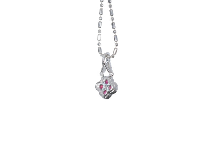 Mini Ruby and Diamond Pendant