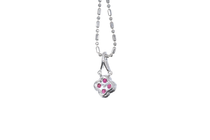 Mini Ruby and Diamond Pendant