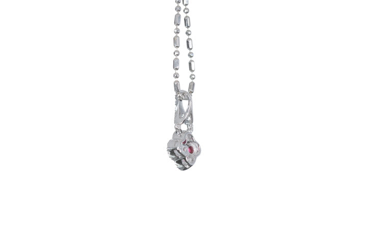 Mini Ruby and Diamond Pendant