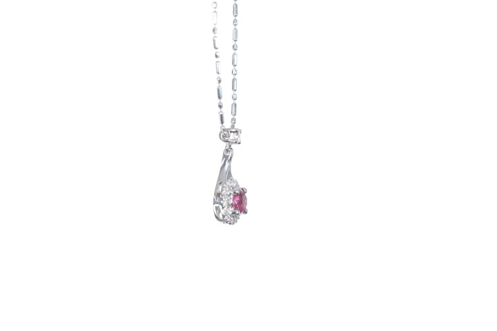 Mini Ruby and Diamond Pendant