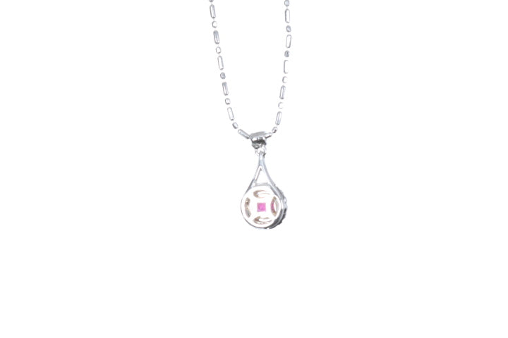 Mini Ruby and Diamond Pendant