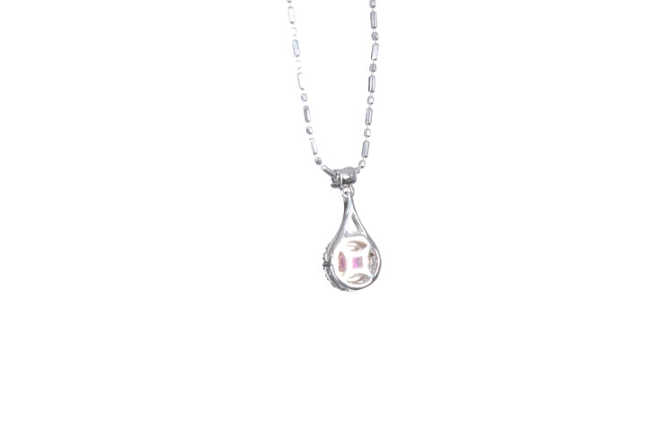 Mini Ruby and Diamond Pendant