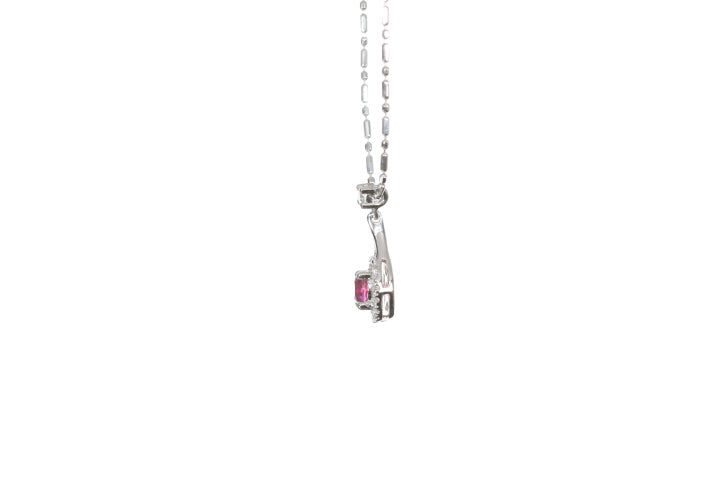 Mini Ruby and Diamond Pendant