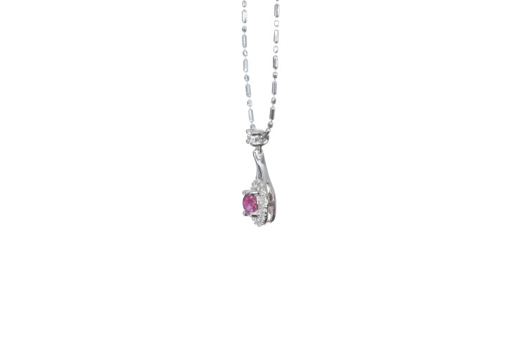 Mini Ruby and Diamond Pendant