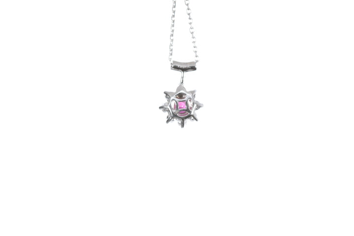 Small Starburst Ruby Pendant