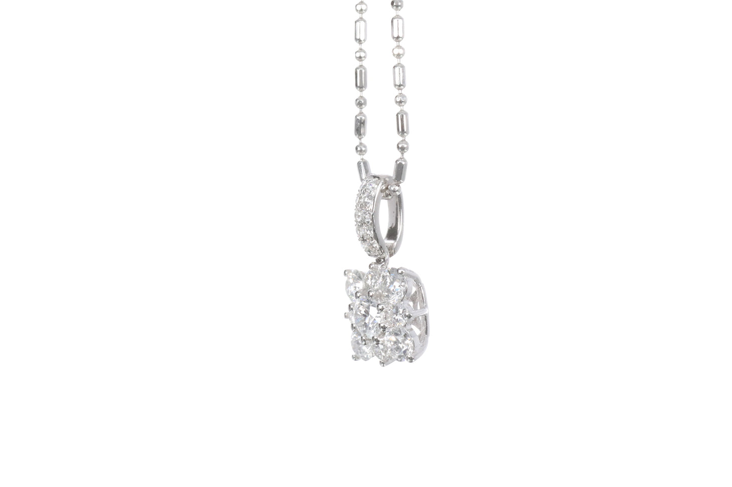Snowflake Diamond Pendant