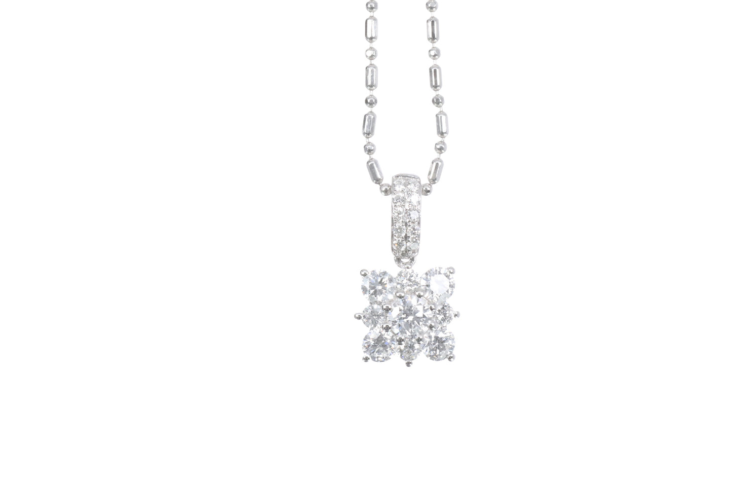 Snowflake Diamond Pendant