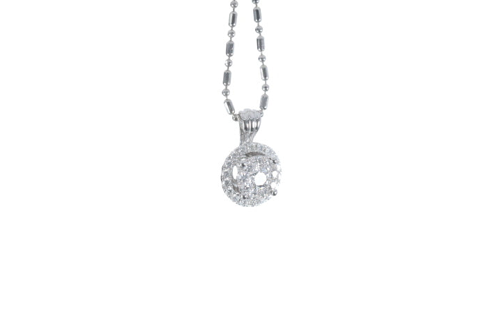 Illusion Diamond Halo Pendant