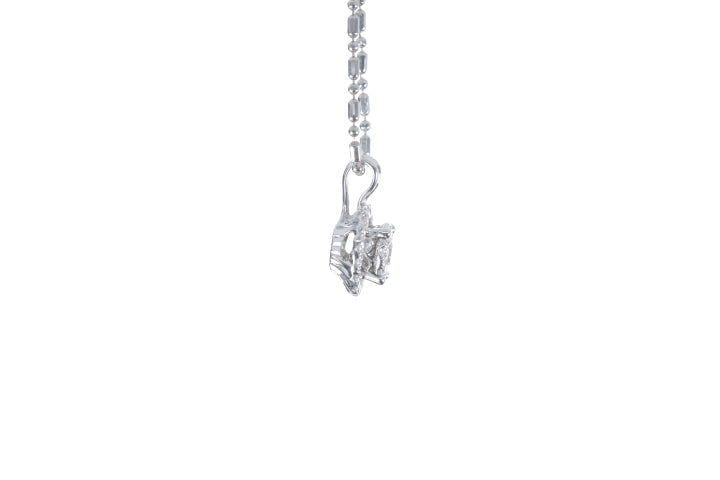 Illusion Diamond Halo Pendant