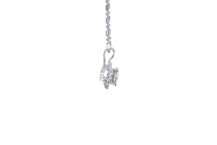 Illusion Diamond Halo Pendant