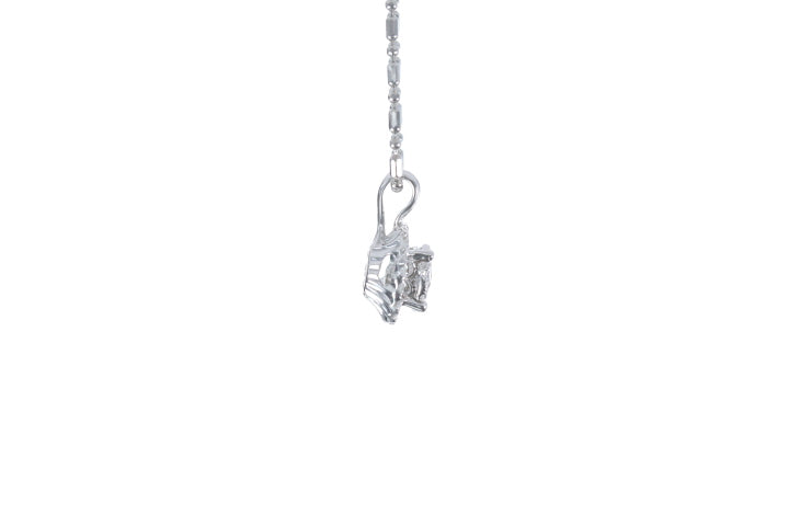 Illusion Diamond Halo Pendant