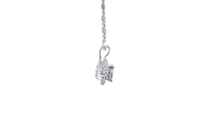 Illusion Diamond Halo Pendant