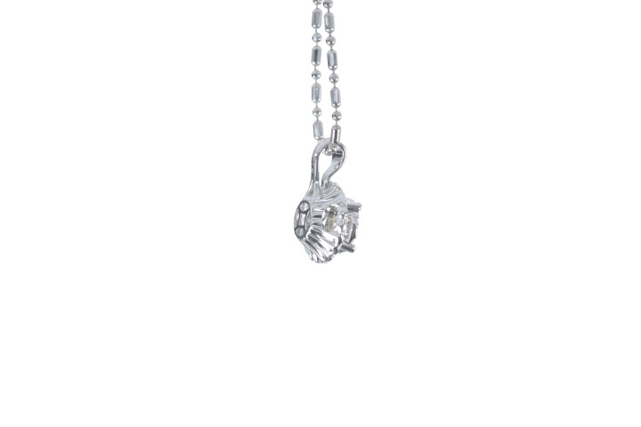 Illusion Diamond Halo Pendant