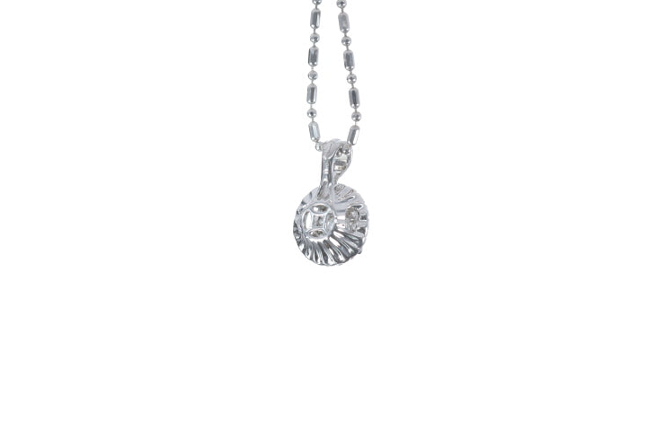 Illusion Diamond Halo Pendant