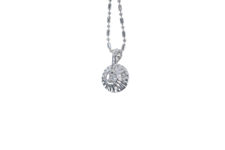 Illusion Diamond Halo Pendant