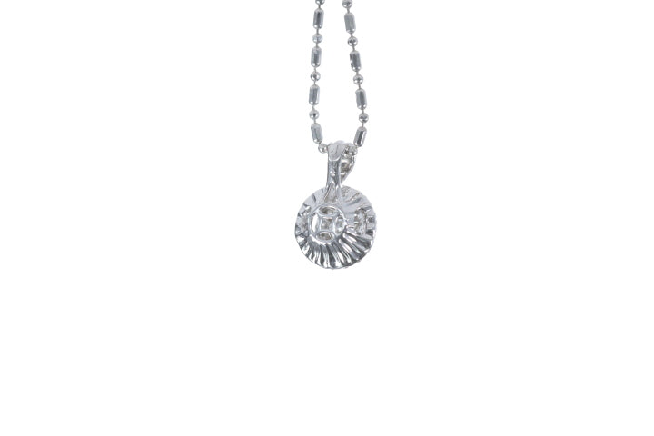Illusion Diamond Halo Pendant