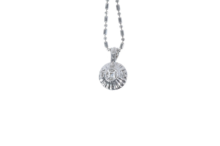 Illusion Diamond Halo Pendant