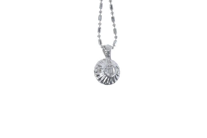 Illusion Diamond Halo Pendant