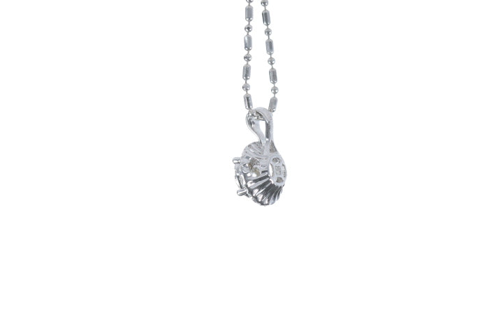 Illusion Diamond Halo Pendant