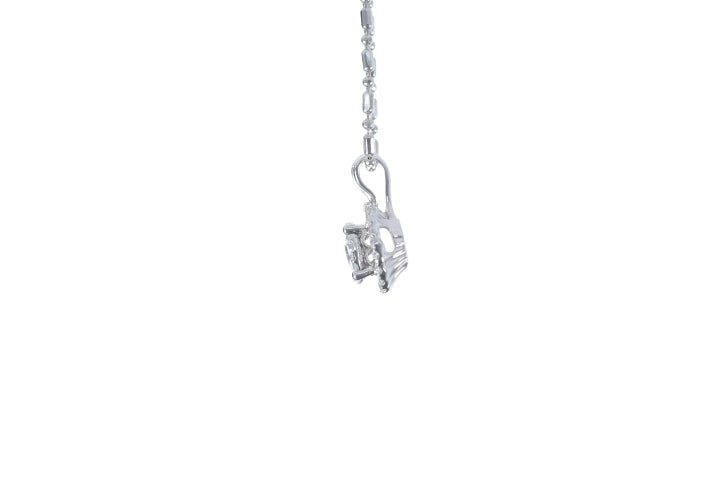 Illusion Diamond Halo Pendant