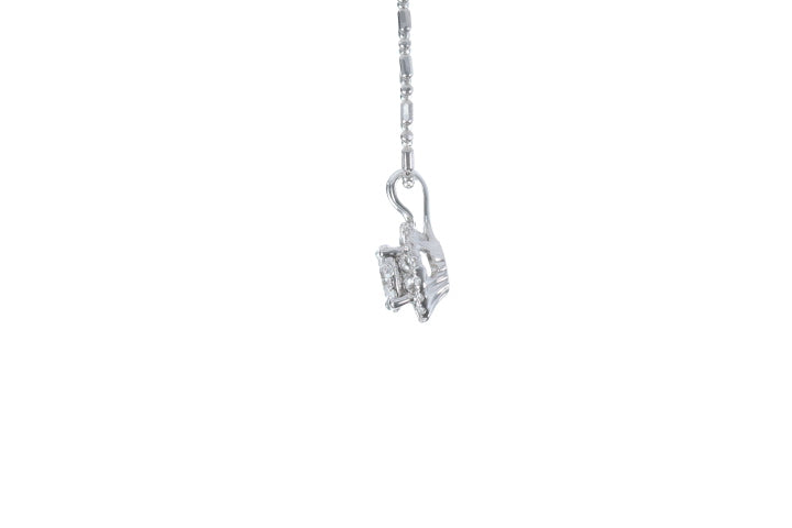 Illusion Diamond Halo Pendant
