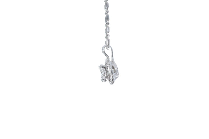 Illusion Diamond Halo Pendant