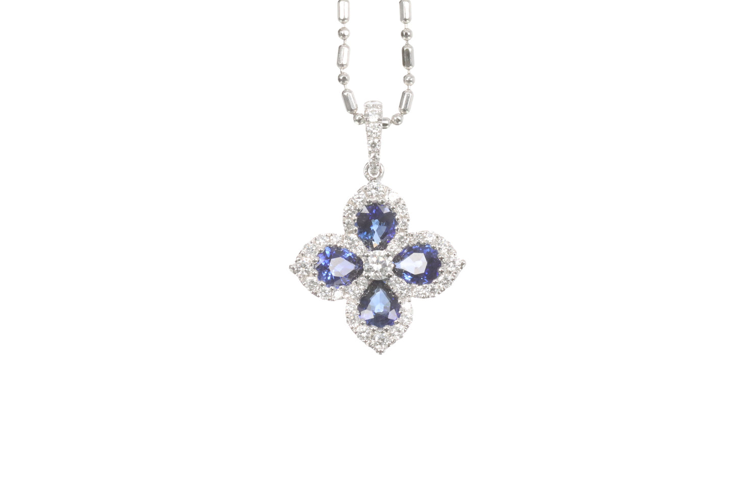 Sapphire Diamond Pendant