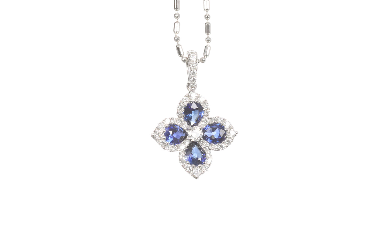 Sapphire Diamond Pendant