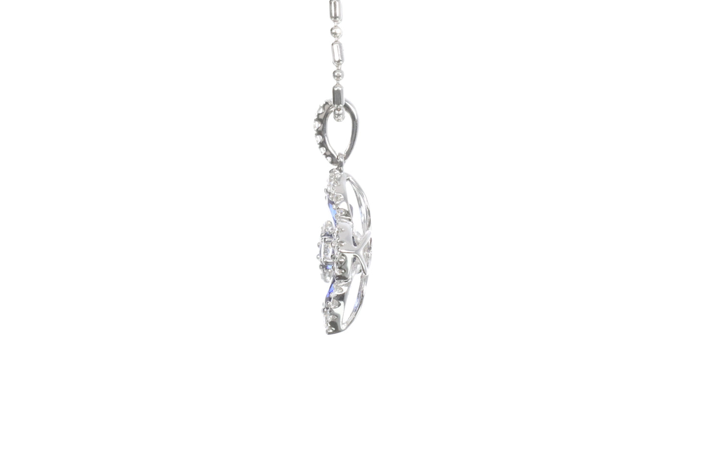 Sapphire Diamond Pendant