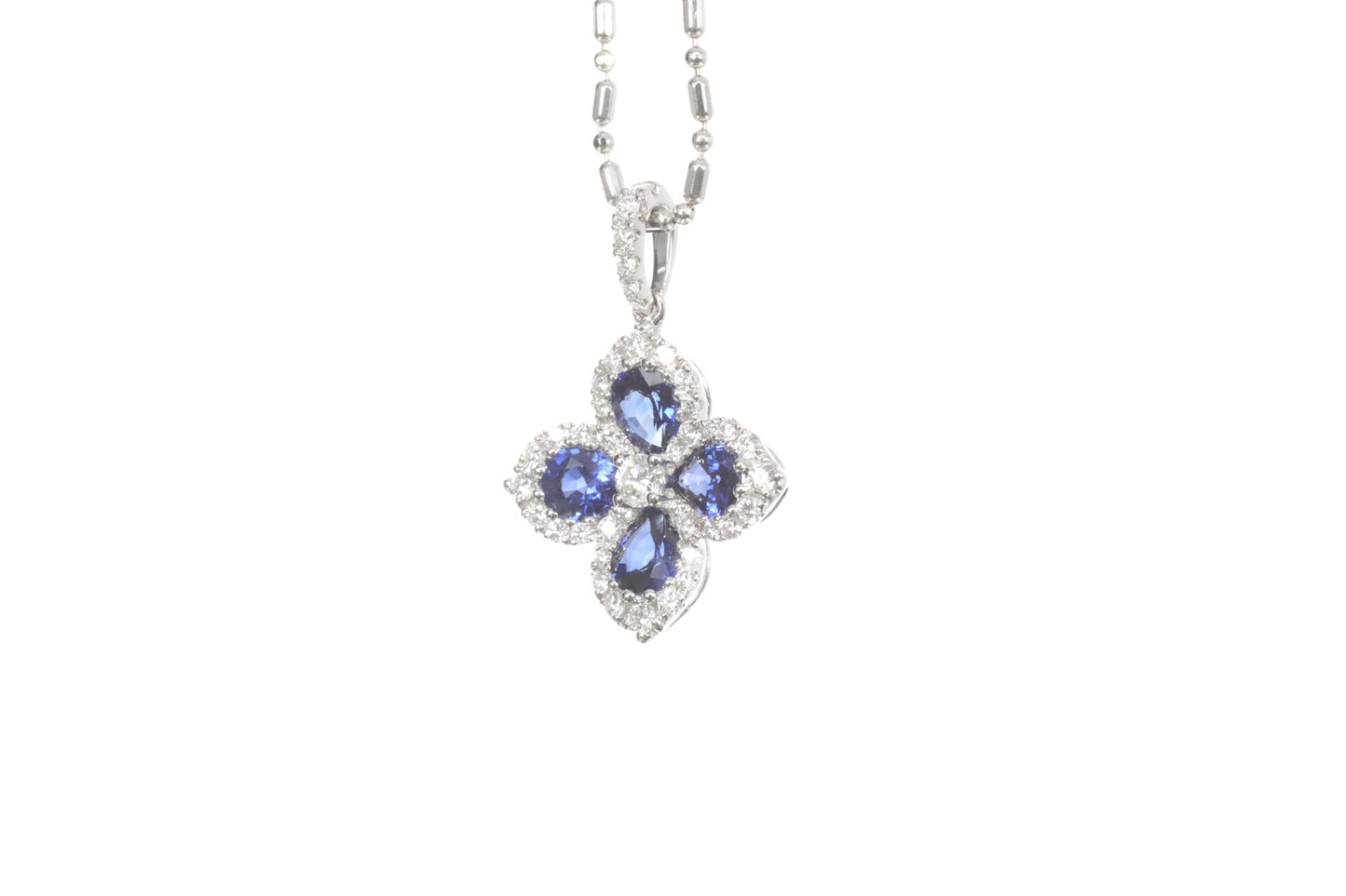 Sapphire Diamond Pendant