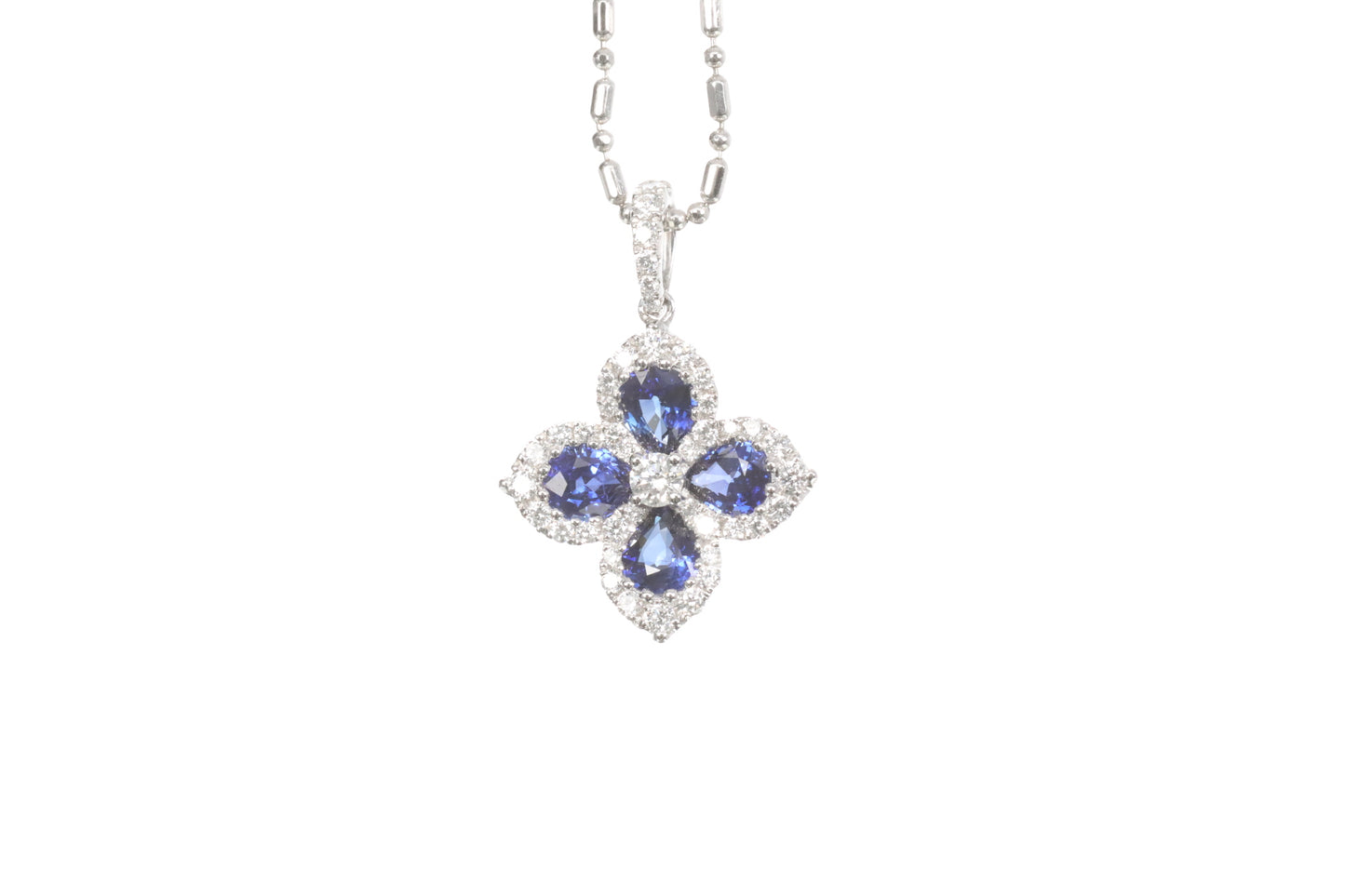 Sapphire Diamond Pendant