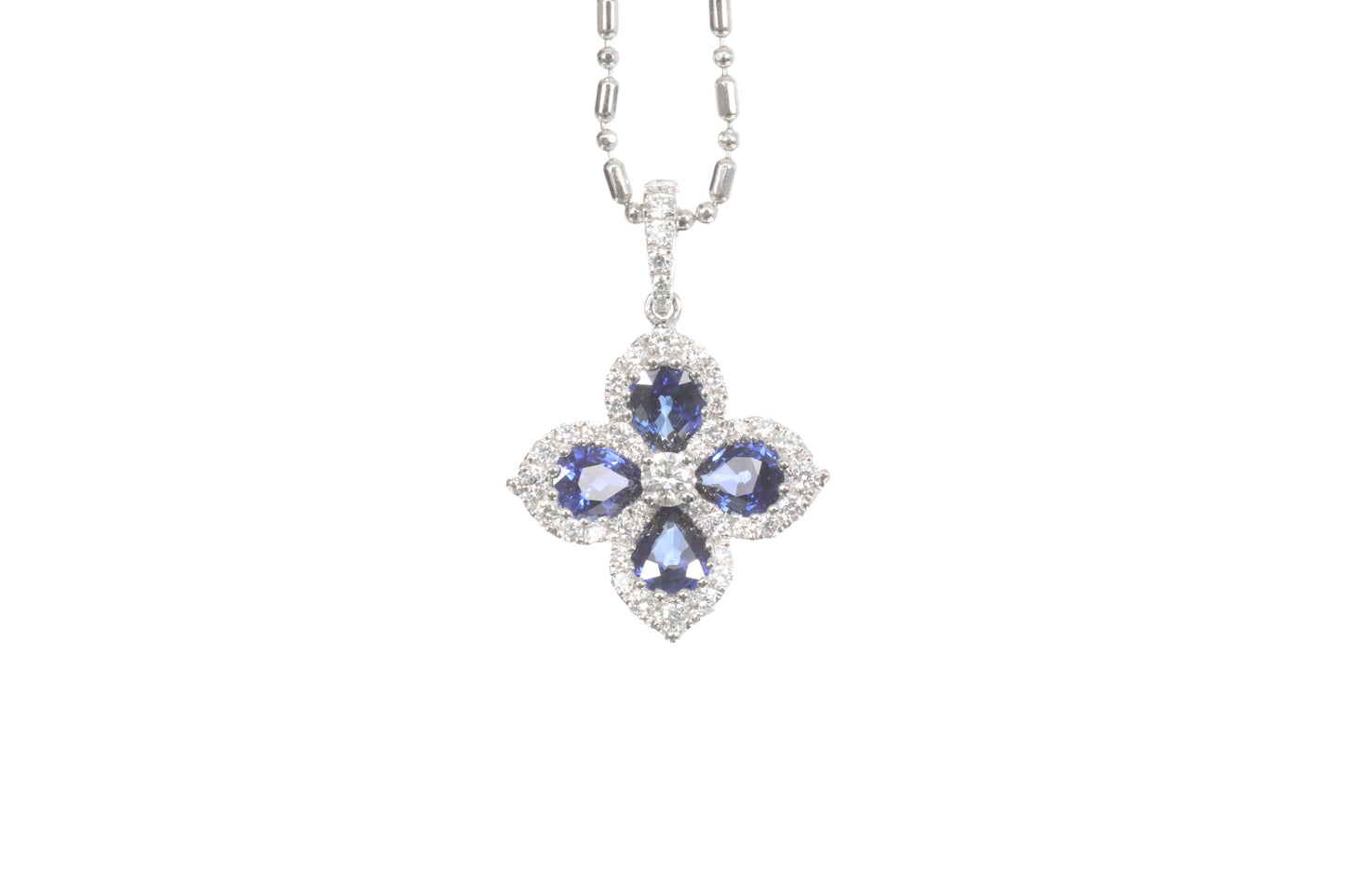 Sapphire Diamond Pendant