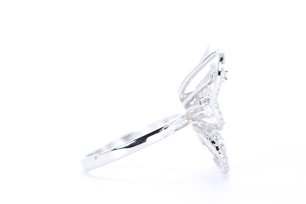 Intricate Diamond Butterfly Ring